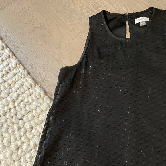 Calvin Klein Sleeveless Trapeze Dress - Picture 9 of 9